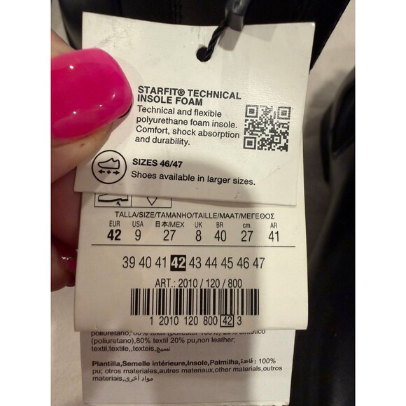 Zara Men Pointed Toe Chelsea Boots Black Faux Leather US 9 EUR 42 Ref: 2010/120 - Picture 11 of 11